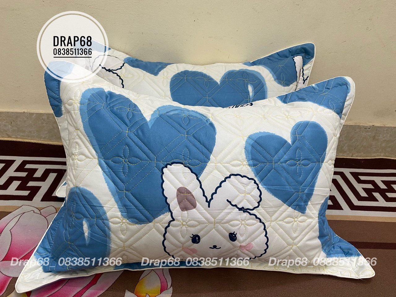 XẢ KHO vỏ gối trần bông 2 chiếc vỏ gối nằm , vỏ gối cotton boly