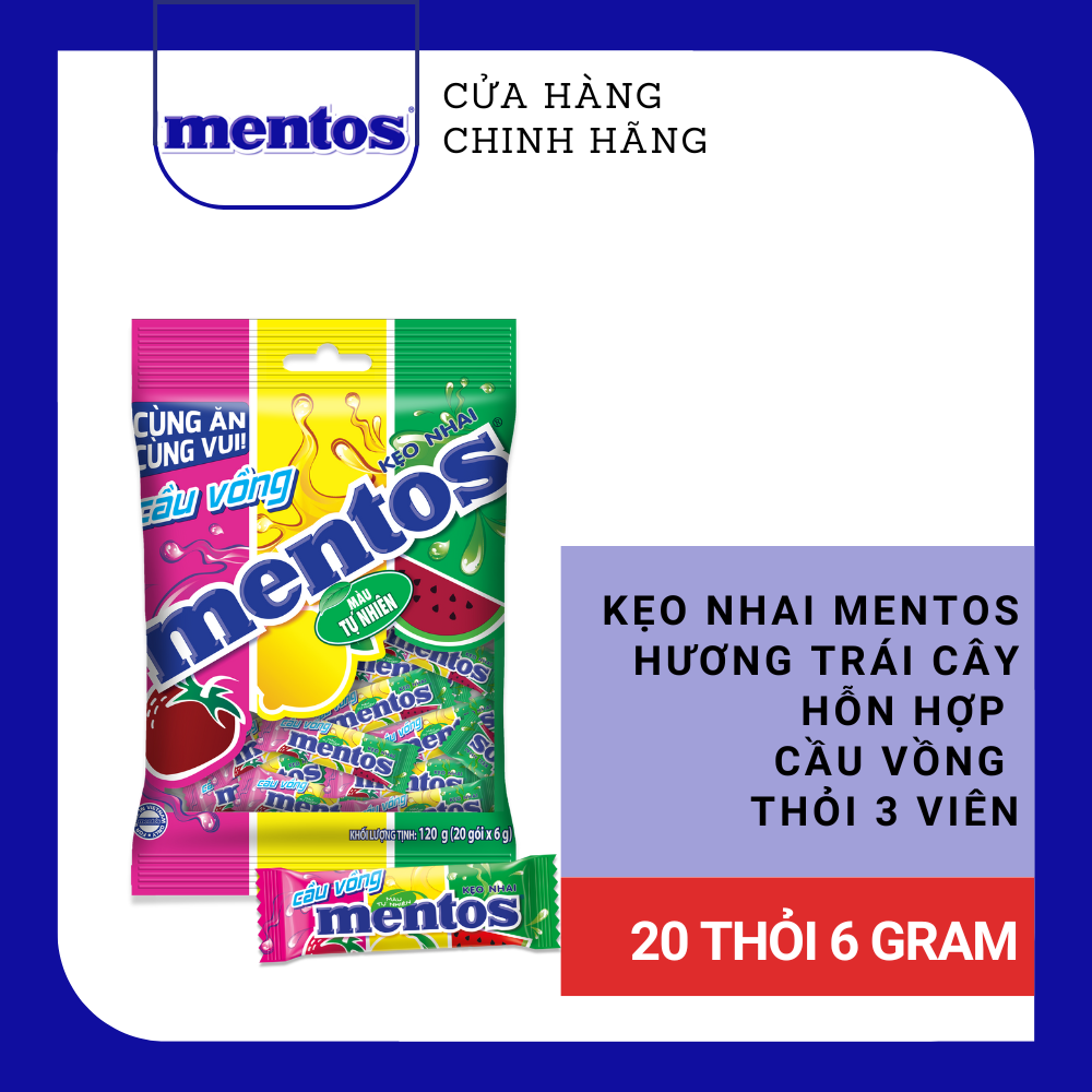 Kẹo nhai Mentos nhiều hương