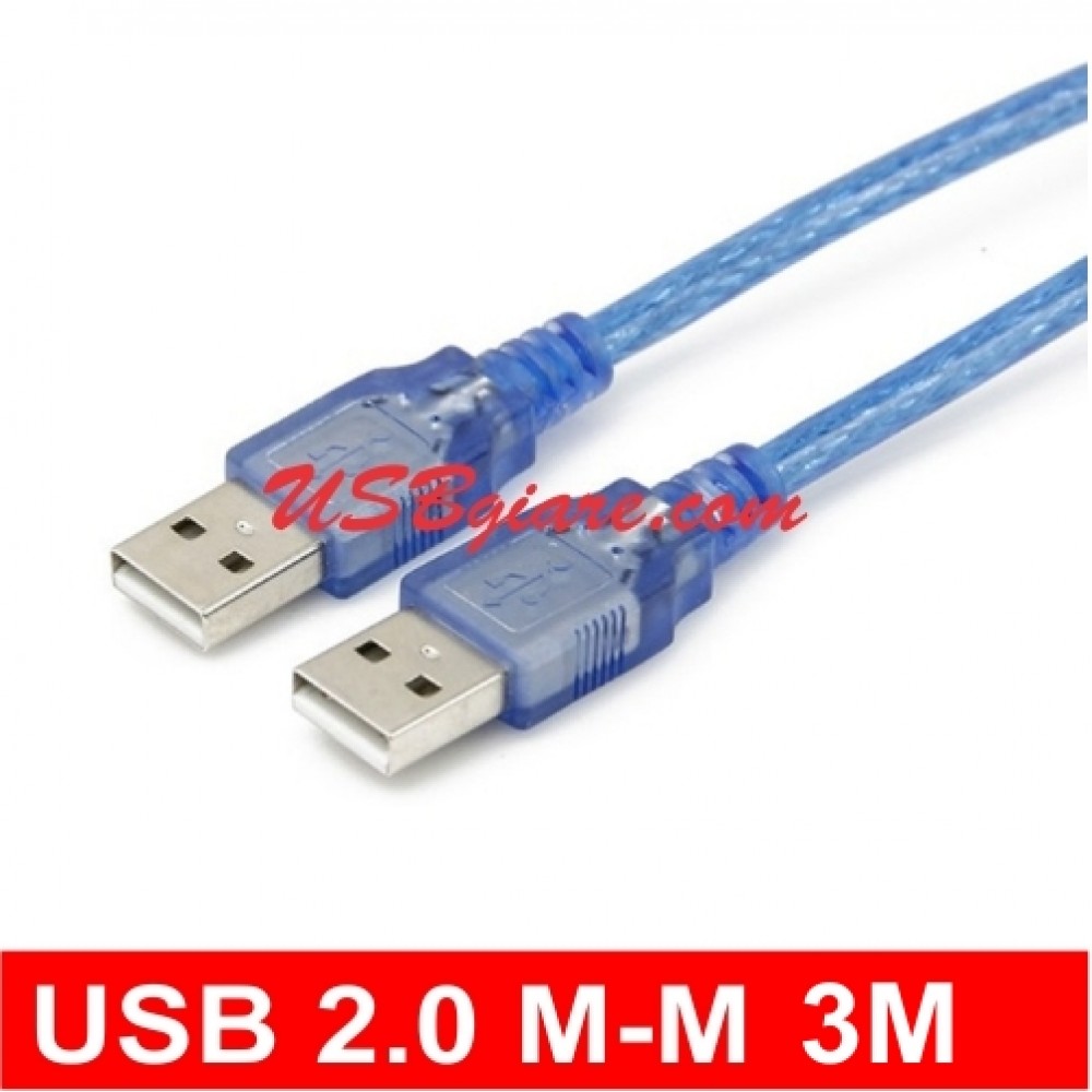 Cáp usb 2 đầu đực dài 3m