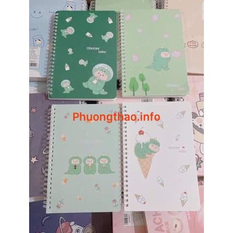 Sổ lò xo A5 nhiều mẫu mã đẹp Kute