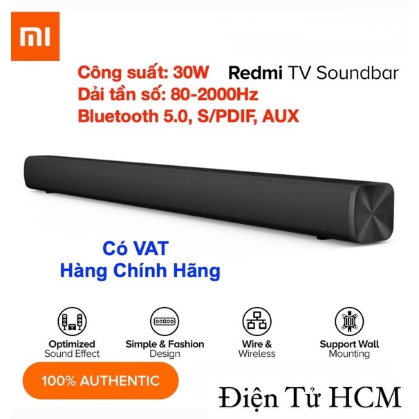 Loa thanh bluetooth 5.0 không dây redmi tv soundbar 30w- nhập khẩu chính hãng - full box