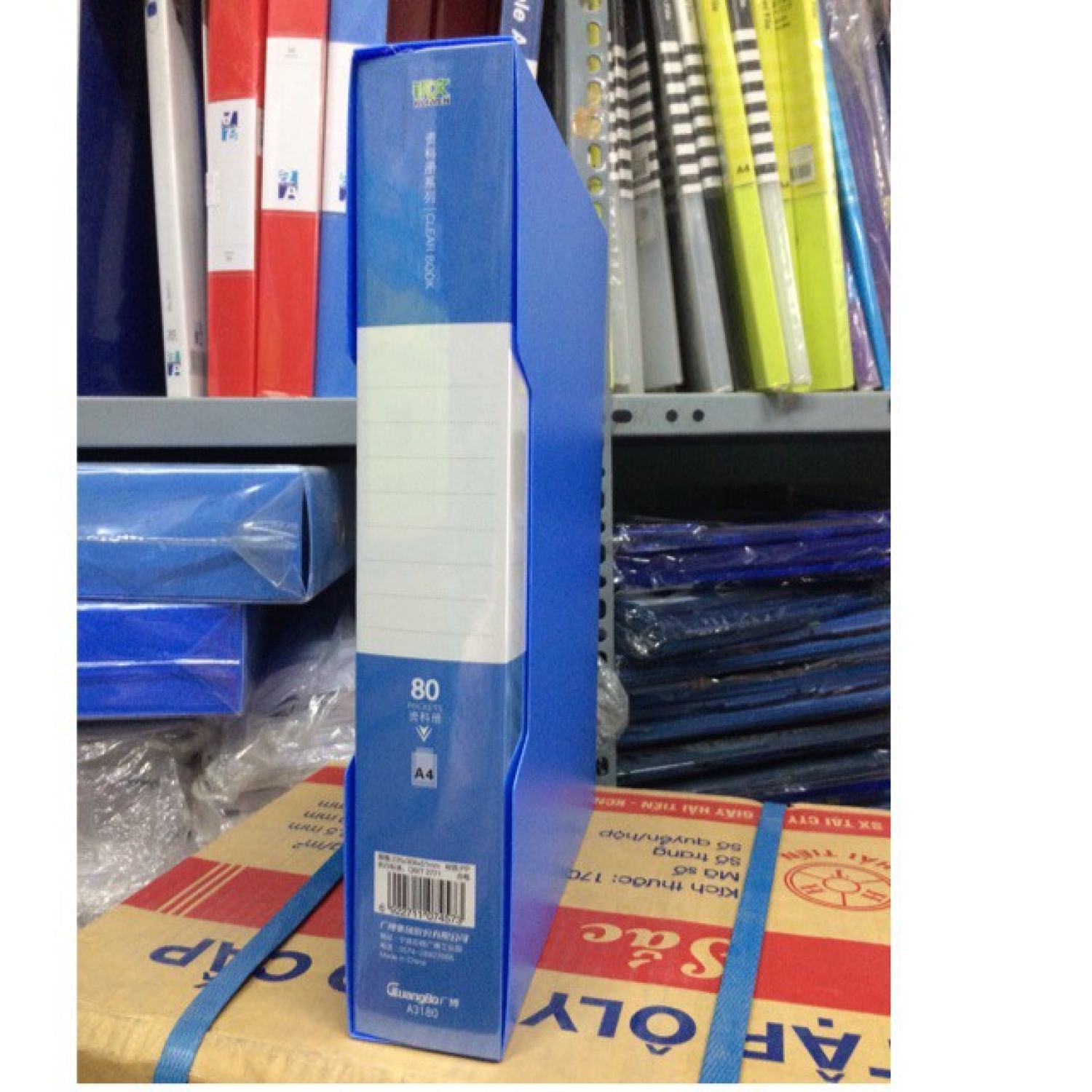 ( combo 2 chiếc ) File 80 Lá Guangbo A3180 .Chất liệu nhựa chắc chắn, không thấm nước, dễ lau chùi