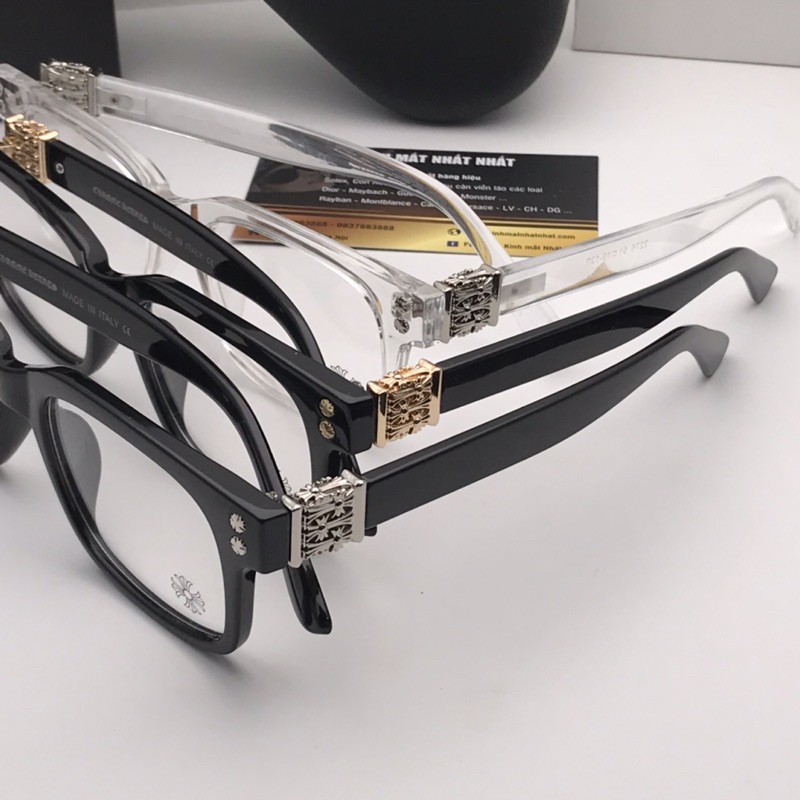 Gọng kính Chrome-Hearts mắt vuông cá tính S3