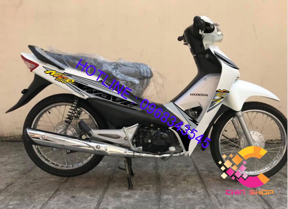 Tem rời 3 lớp WAVE ALPHA 100 & 50cc  Nice Xám Đen (Ms 612139)