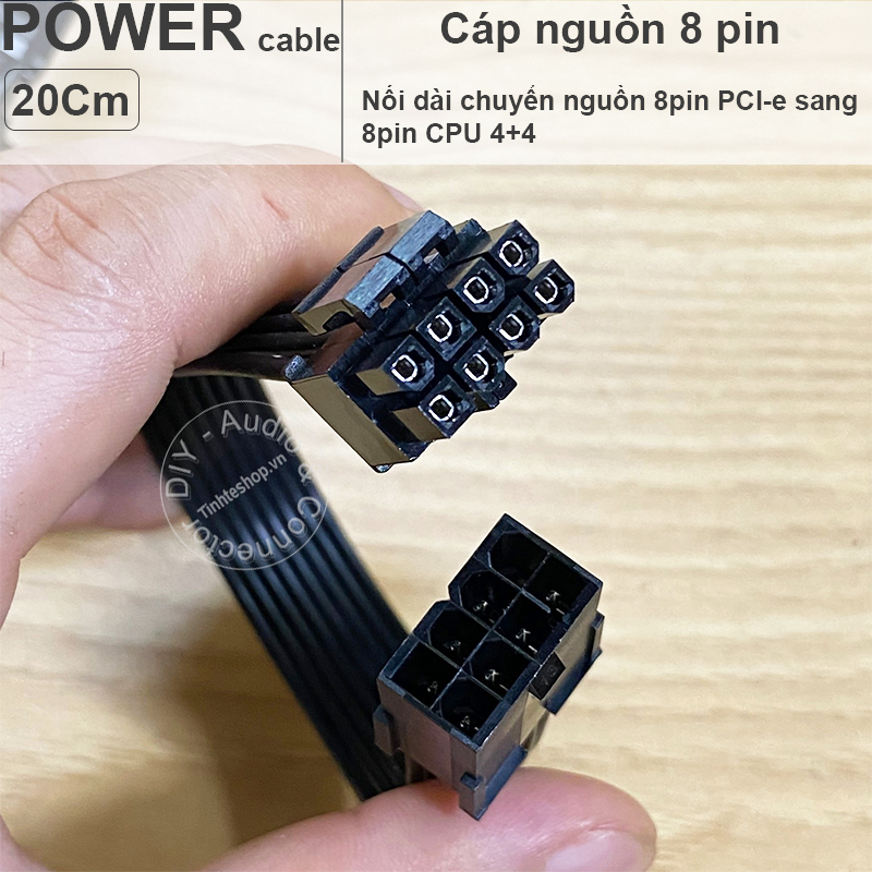 8 pin PCIe to 8 pin CPU power cable 4+4 20CM