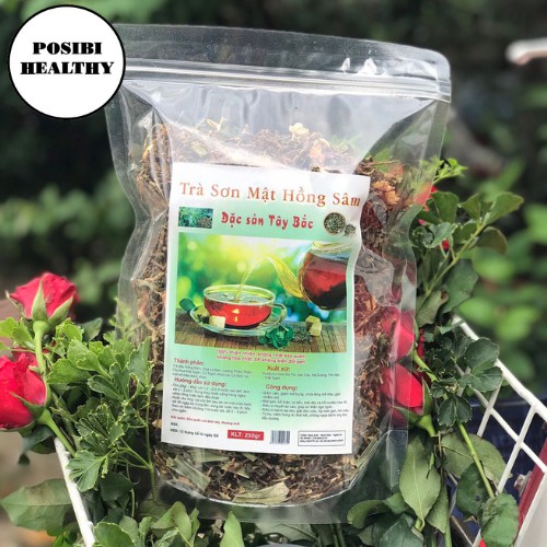 ???? trà sơn mật hồng sâm tây bắc thanh nhiệt giải độc gan 500g