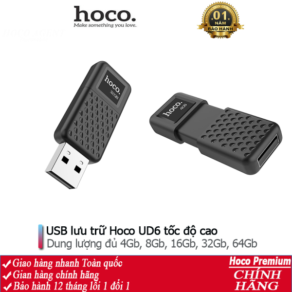 Bảng giá USB lưu trữ Hoco UD6 đủ dung lượng 4Gb, 8Gb, 16Gb, 32Gb, 64Gb - Chính hãng Phong Vũ