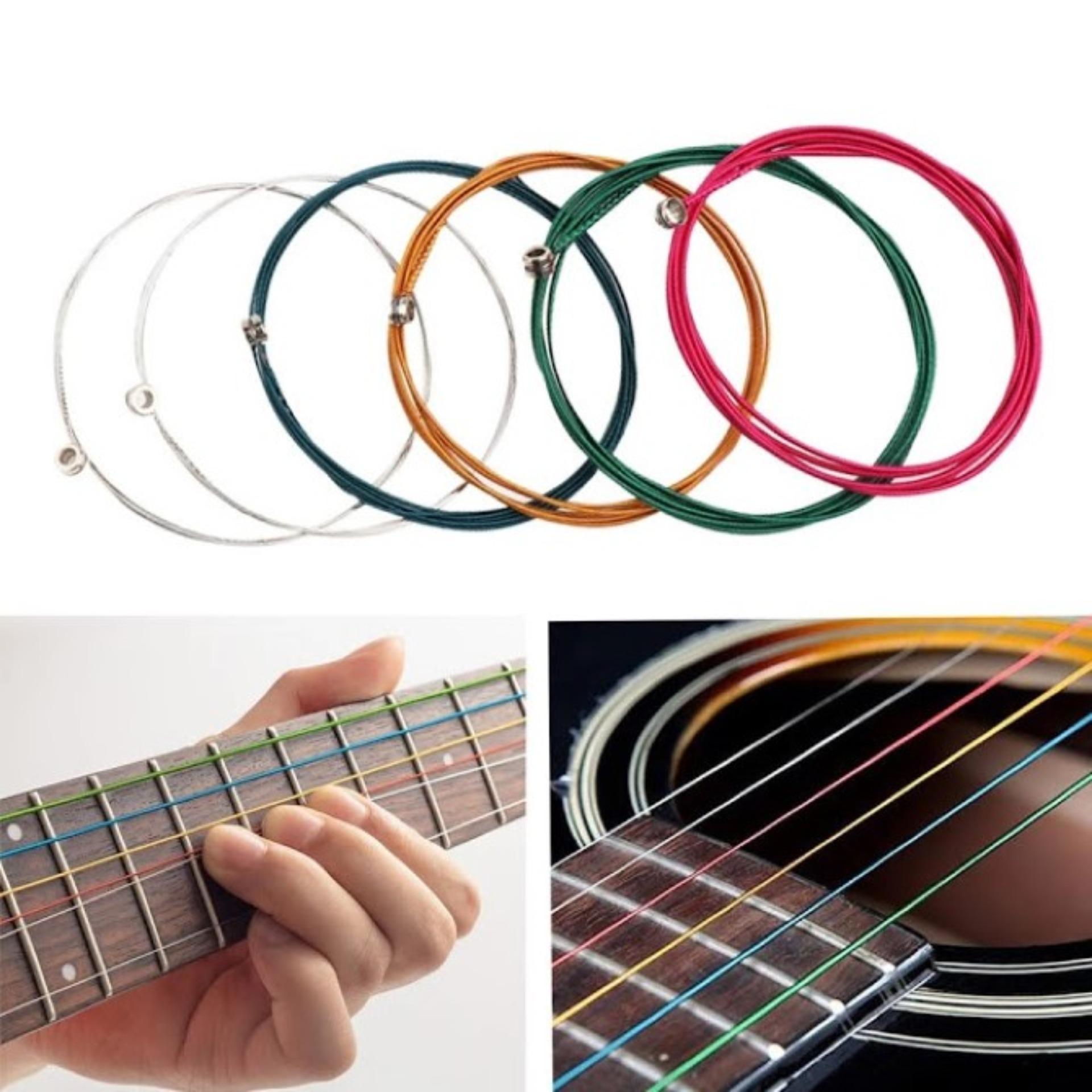 Bộ dây đàn guitar acoustic nhiều màu