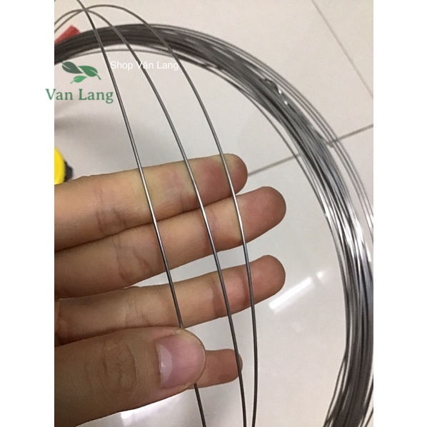 10 Mét Dây thép inox 1 li sáng bóng dễ uốn