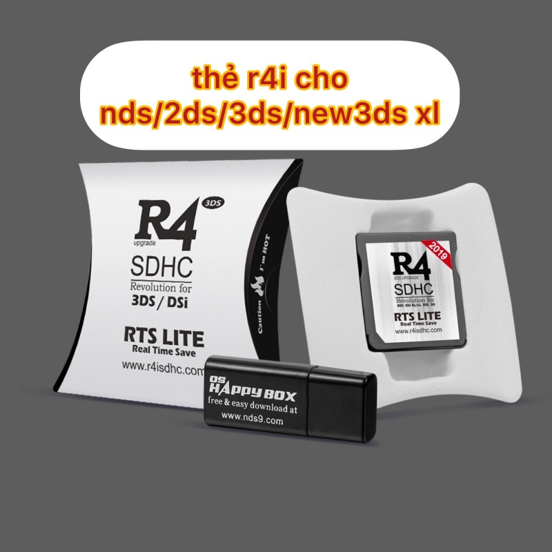 thẻ r4i cho nintendo ds/ dsi/2ds/3ds/new3ds hỗ trợ rom ds tất cả fw mới r4 R4