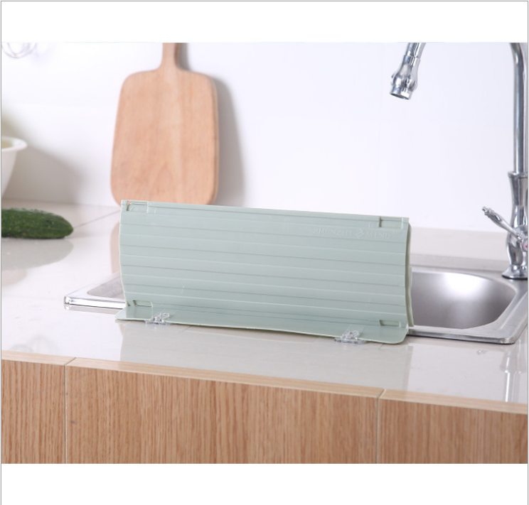 Tấm chắn nước bồn rửa bát, tấm NHỰA gấp gọn ngăn giọt bắn nhà bếp - giao màu ngẫu nhiên