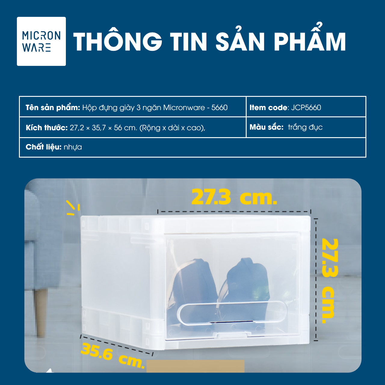 Kệ đựng giày 3 ngăn - JCP5660