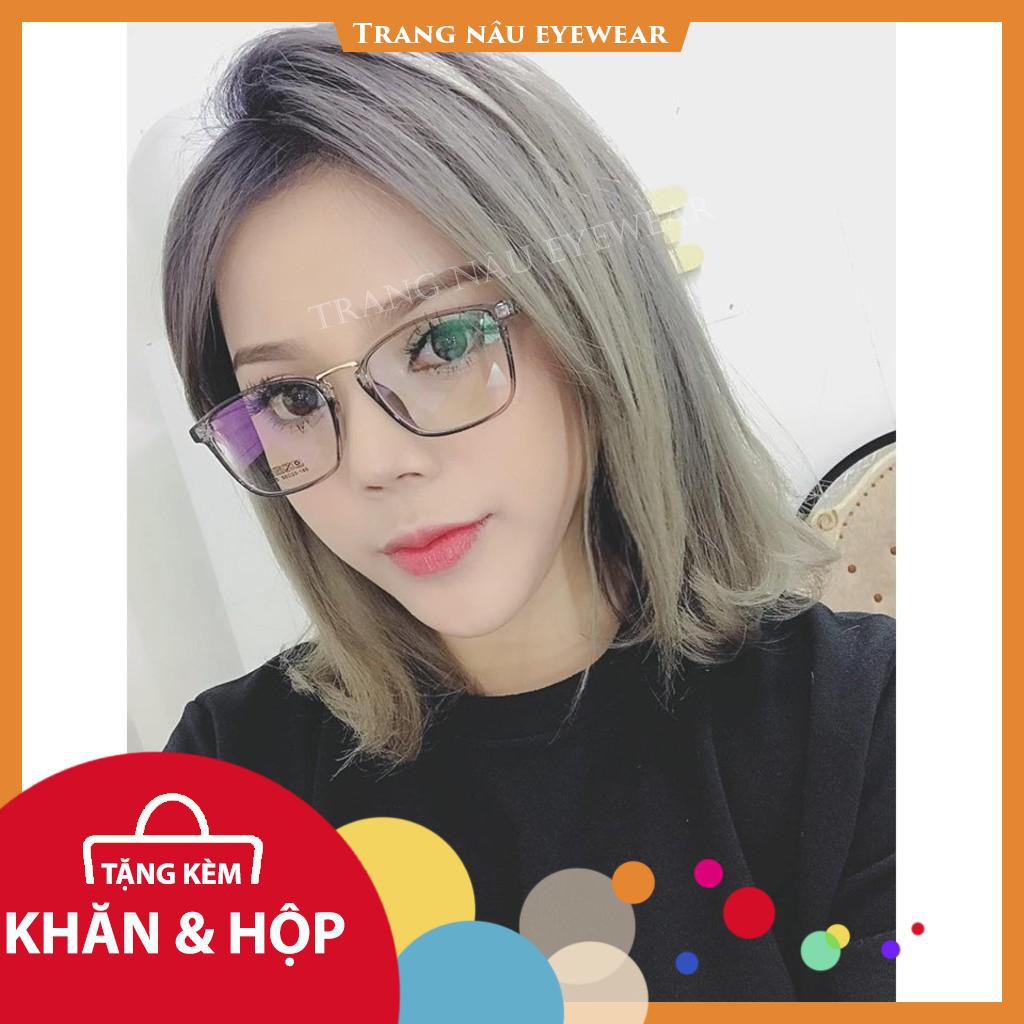 Gọng Kính Cận - Kính Mắt Cận Nam Nữ 210 - Trang nâu eyewear