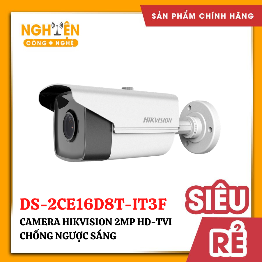 CAMERA HD-TVI DS-2CE16D8T-IT3F 2MP (D8T) STARLIGHT -CHỐNG NGƯỢC SÁNG