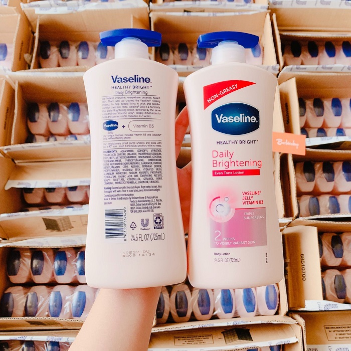 Sữa Dưỡng Thể Trắng Da, Cấp Ẩm Vaseline Lotion 725ml