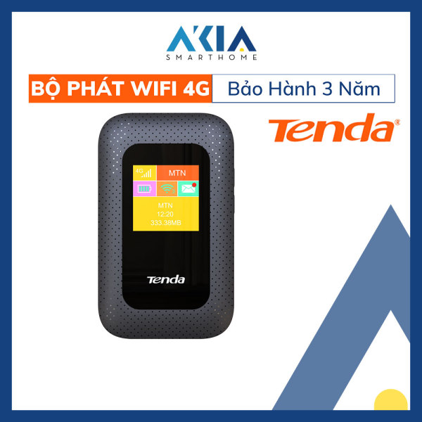 Bảng giá Bộ Phát Wifi 4G Gắn Sim Di Động 4G LTE 150Mbps Tenda 4G185 Đen - kết nối 10 thiết bị cùng một lúc - pin 2100 mAh - Bảo hành chính hãng 3 năm Phong Vũ