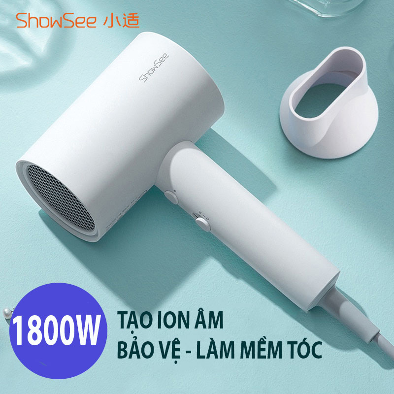 Máy Sấy Tóc Tạo Kiểu A1/A2-W - Máy Sấy Tóc Bổ Sung Ion Âm Công Suất 1800W Chống Xơ Rối - BH 6 Tháng