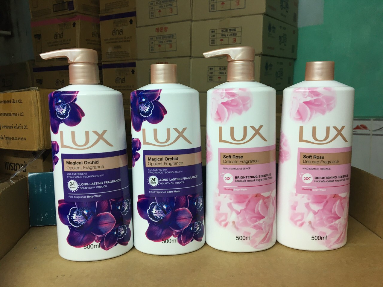 2 CHAI SỮA TẮM LUX - MÀU TÍM - 500ml/chai