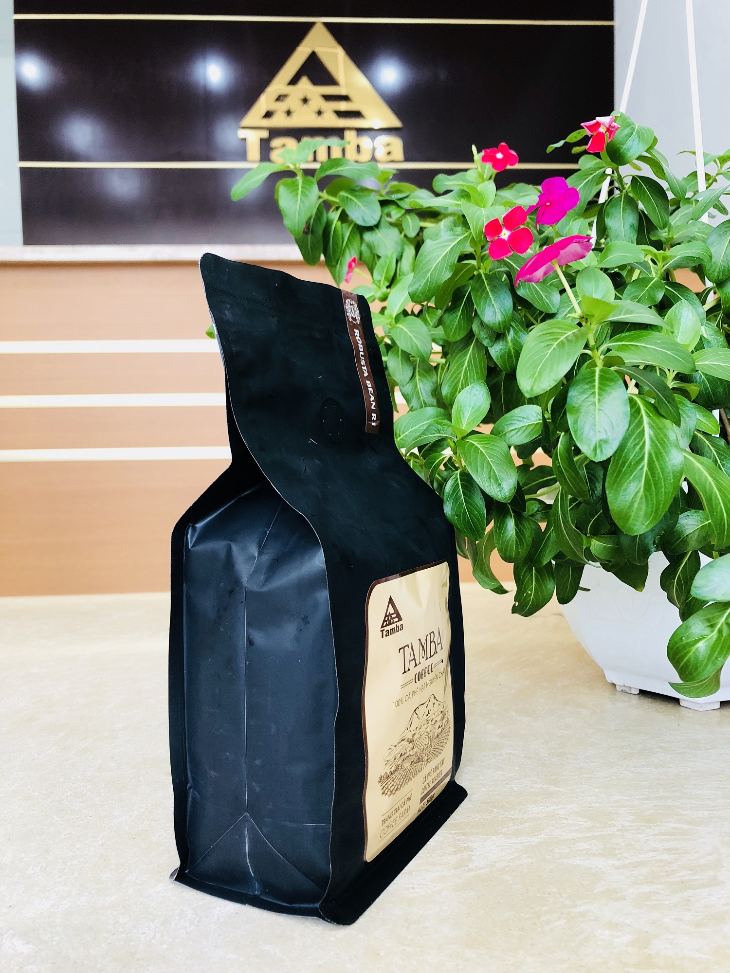 Cà phê hạt Robusta R1 - Dark Roast - Tamba Coffee - 500gr