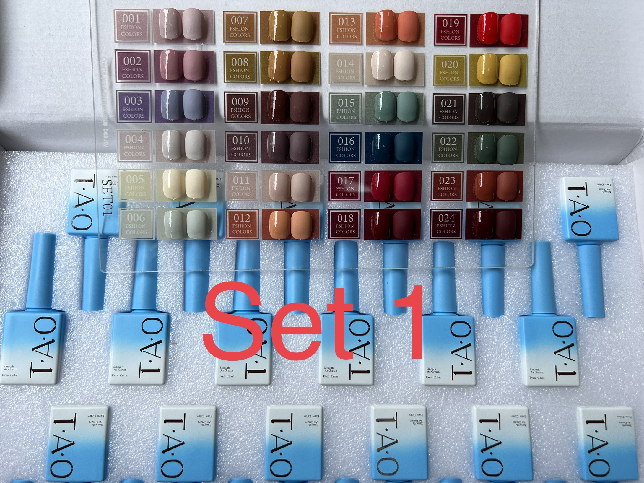 Sơn gel tao sét 24 màu - tặng kèm bảng màu