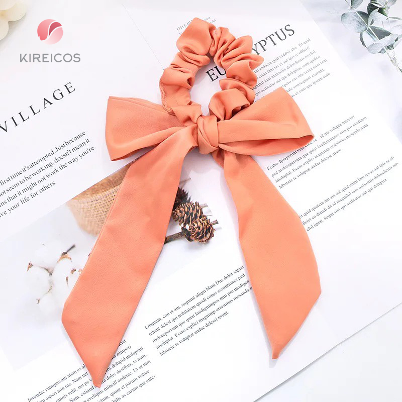 [HCM]Cột Tóc Bèo Đính nơ dài Cổ Điển Siêu Xinh