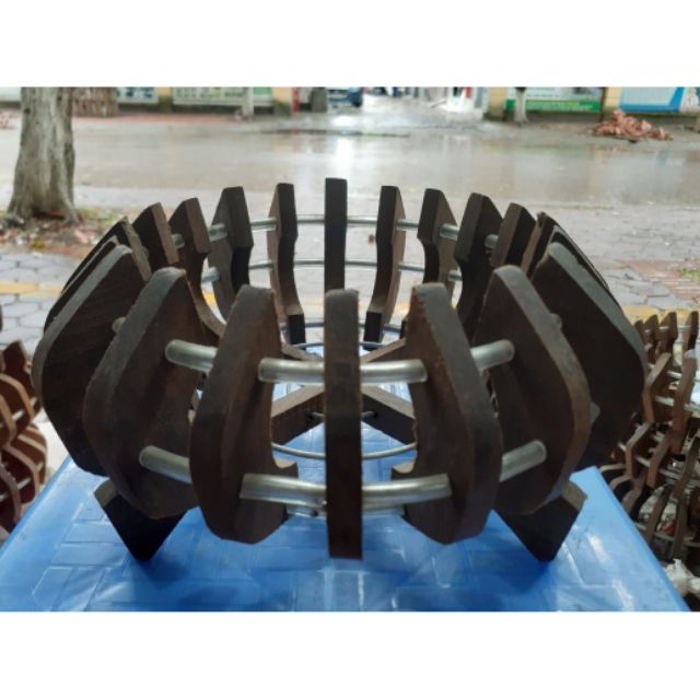 Mẫu chậu đĩa trồng lan gỗ căm xe đk 18cm