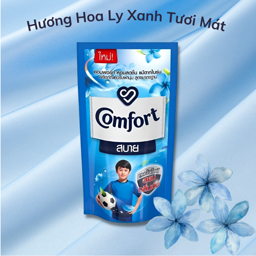 (Combo 2 Túi) Nước xả làm mềm vải & giảm nhăn Comfort 500ml/Túi Thái Lan Đậm Đặc Hương Hoa Thiên Nhiên Thanh Xuân 500ML ./.. !