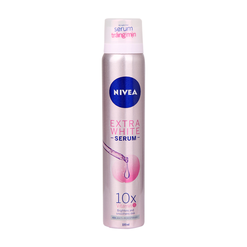 [HCM]Xịt ngăn mùi serum trắng mịn NIVEA 100ml