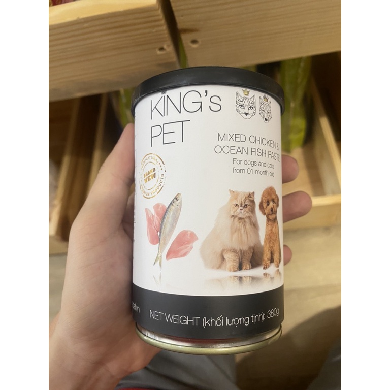 Pate King's Pet cho Chó Mèo 380g