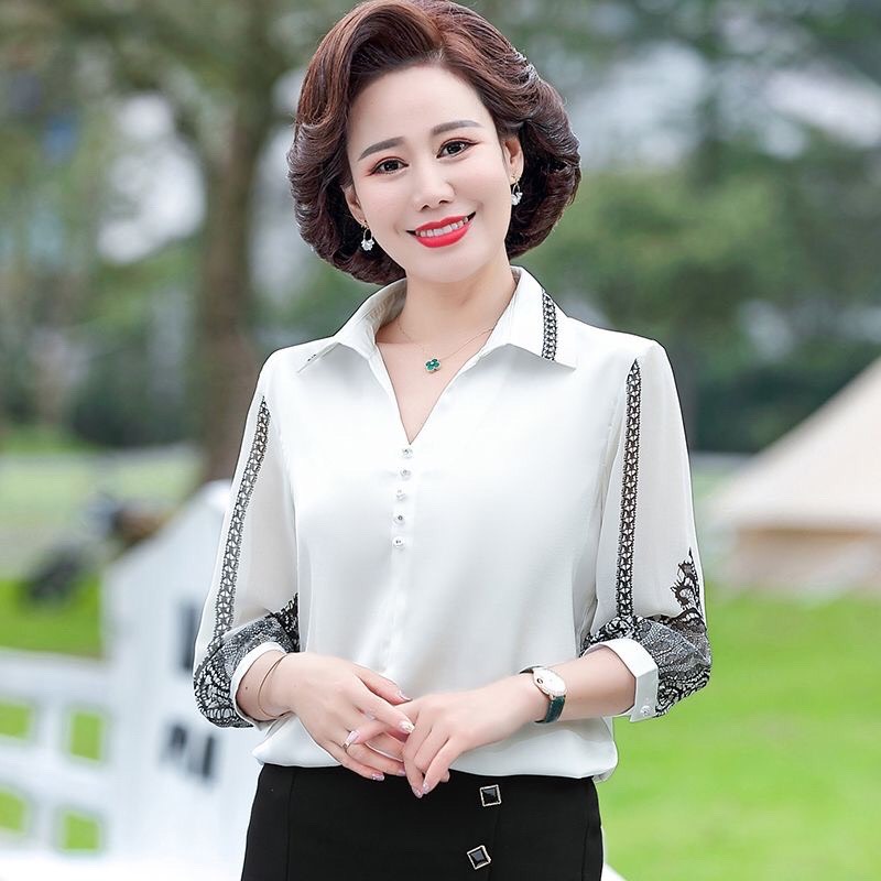 ÁO LỤA TRUNG NIÊN- QUẢNG CHÂU CAO CẤP