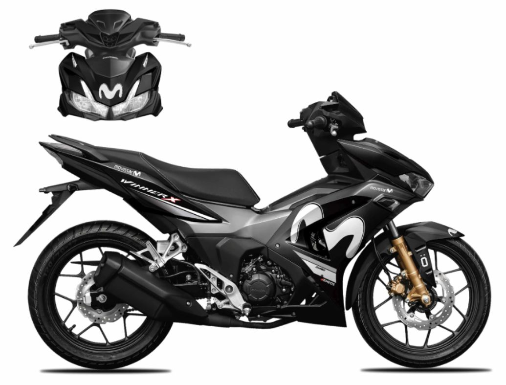 Tem Winner V3 - Tem rời mẫu Movistar trắng đen - có thể đổi màu tem tùy ý