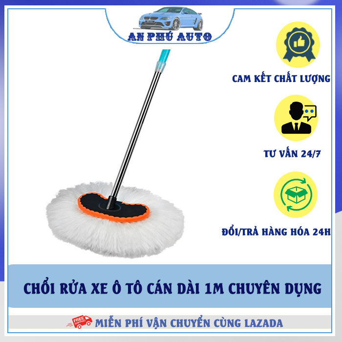 Chổi rửa xe ô tô cán dài chuyên dụng