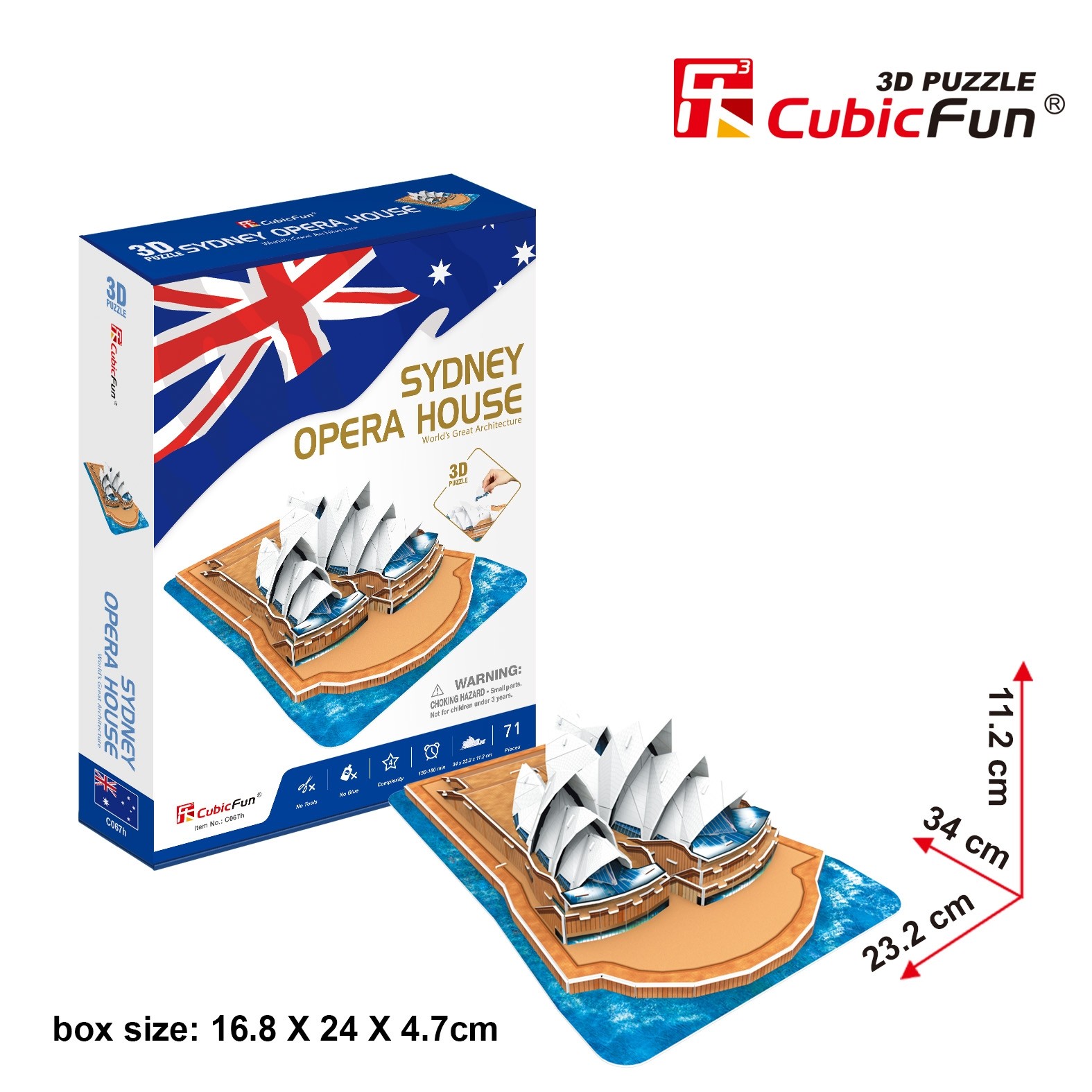 Mô hình giấy 3D CubicFun - Nhà hát Opera Sydney - Úc (C067h)
