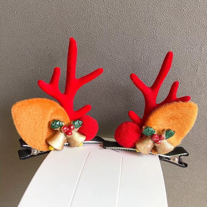 SET 2 KẸP TÓC NOEL GIÁNG SINH SIÊU XINH CHO BÉ GÁI