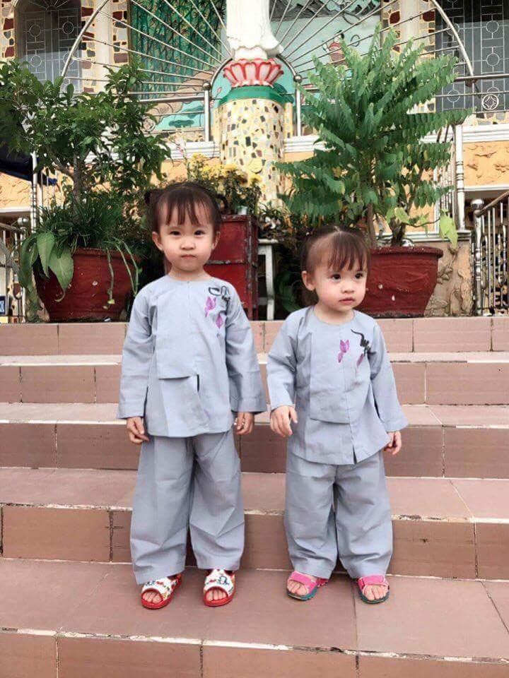[HCM]đồ lam đi chùa trẻ em mẫu hò vẽ