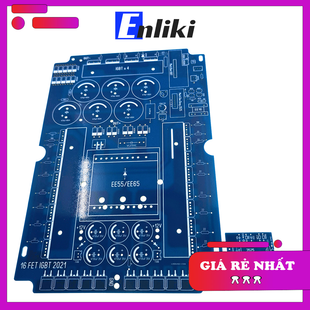 Mạch tự ráp  16 FET IGBT EE55/EE65 + Bo Dao Động