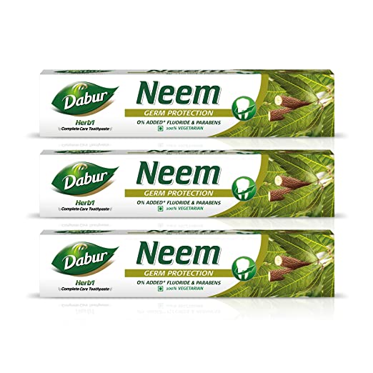 🍀🛁 Kem đánh răng neem dabur Ấn độ 150g🍀🛁 - Neem dabur toothpaste date 2024 tặng kèm bàn chải