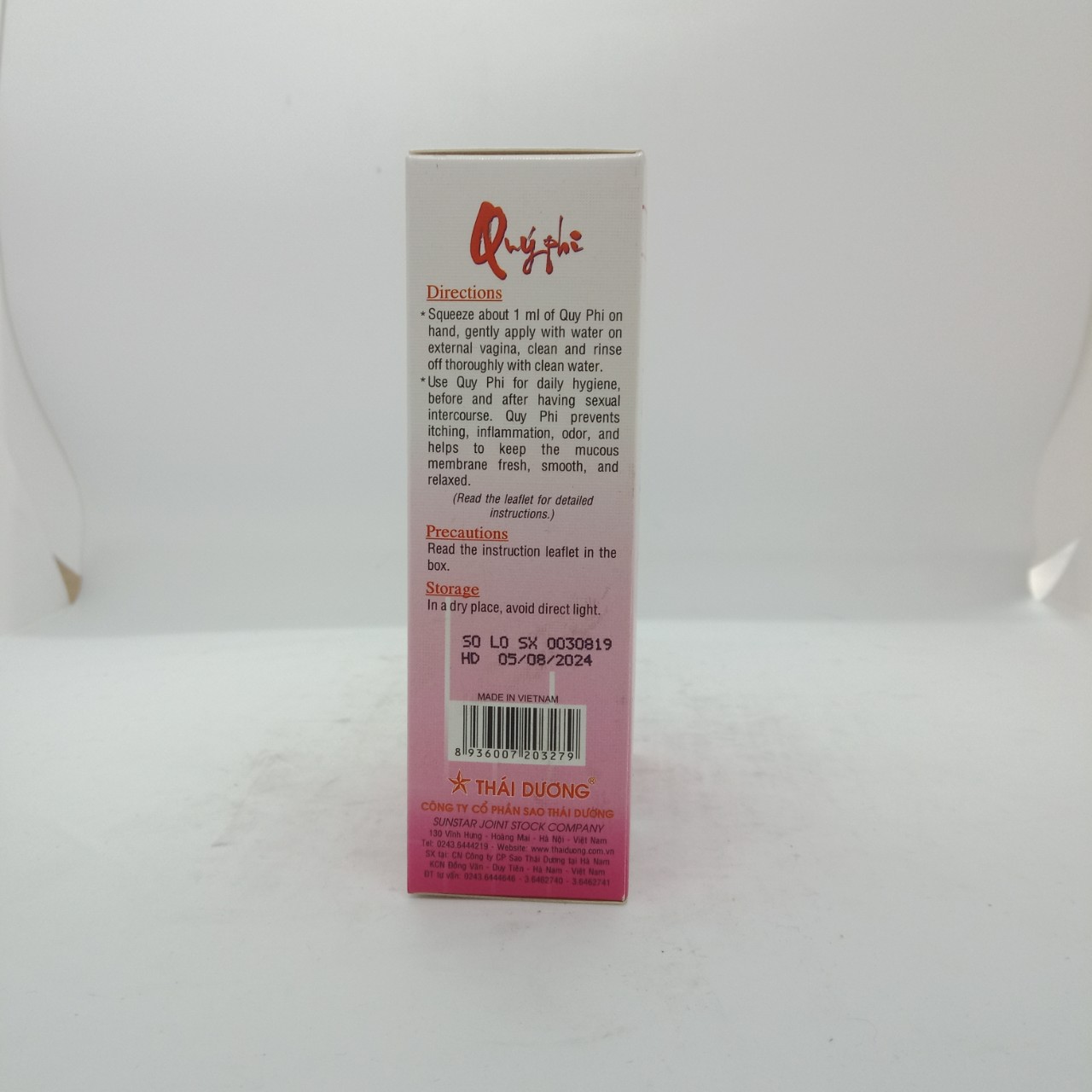 Dung dịch vệ sinh Quý Phi đỏ chai 120ml