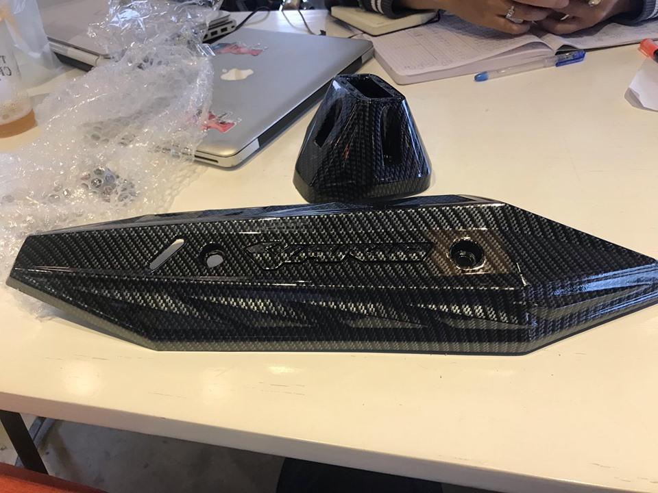 Bộ ốp đít bô carbon vario 2018