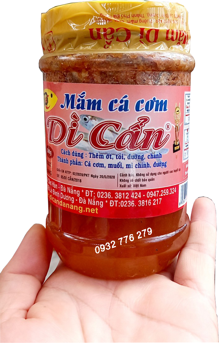 Mắm cá cơm Dì Cẩn - đặc sản Đà Nẵng - hủ 500gr