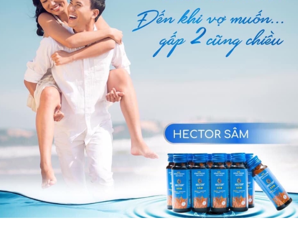 (CHÍNH HÃNG) 01 Hộp Đông Trùng Hạ Thảo Hector Sâm (10 chai/ hộp)