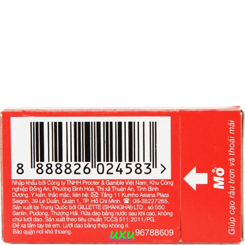 Gói 05 lưỡi lam Gillette Super Thin