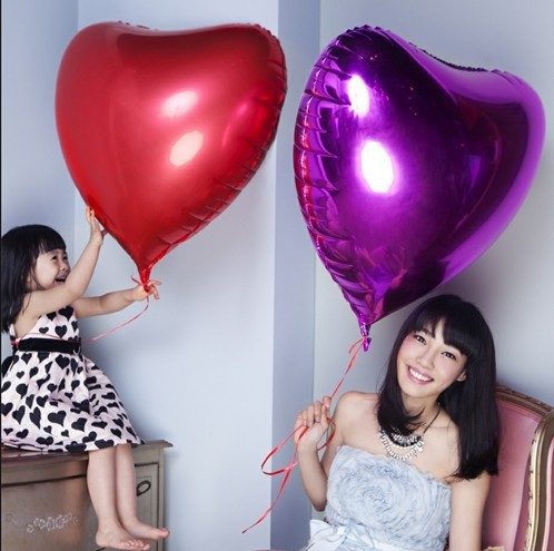 [HCM]Bong bóng kiếng trái tim size lớn 80cm