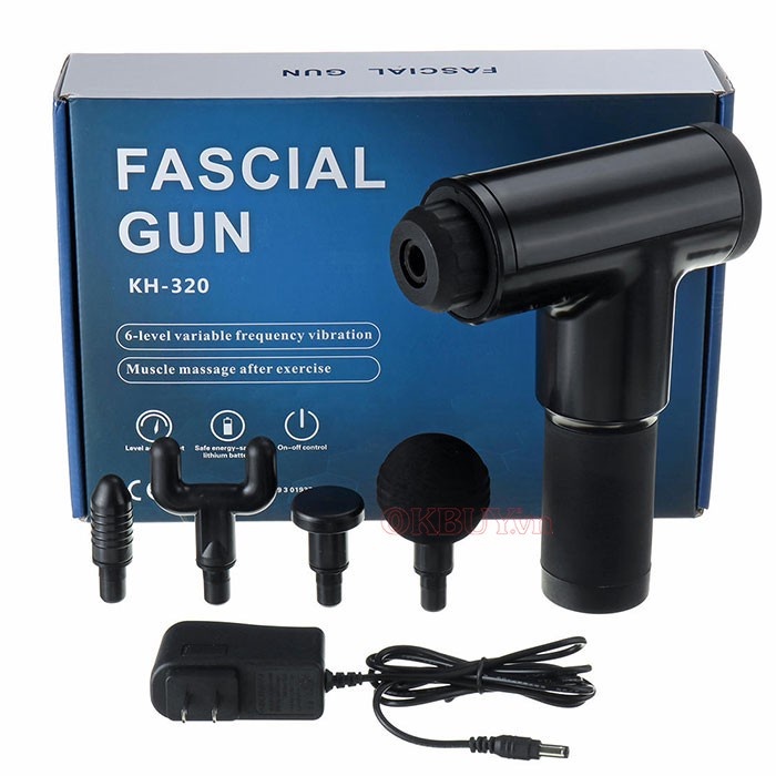 Súng Massage Cầm Tay Fascial Gun Chính Hãng Fascial gun hàng chính hãng, giao nhanh Fascial Massage Gun Giá Tốt súng massage fascial gun - máy massage mini cầm tay