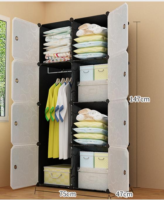 TỦ ĐỂ QUẦN ÁO Ô GHÉP ĐA NĂNG