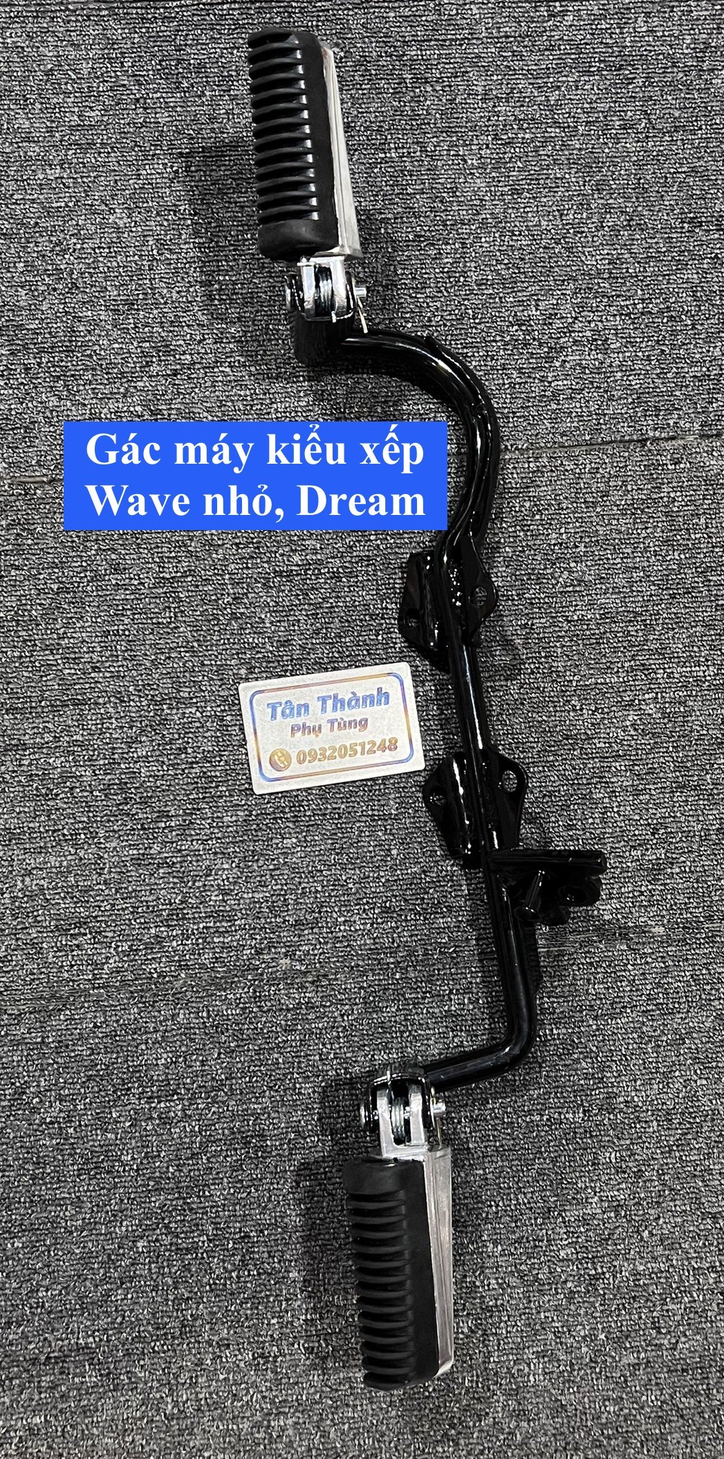 Gác máy kiểu xếp gắn cho Wave nhỏ,ZX, Dream