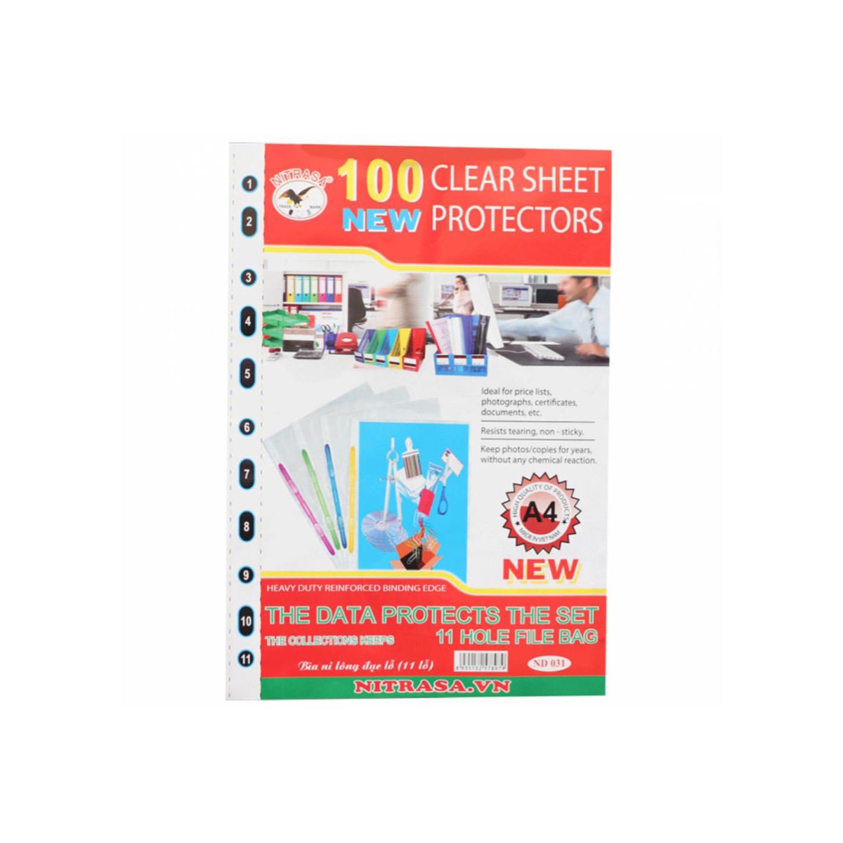 Bìa Lỗ Khổ A4 Trọng Lượng 400gram Xấp 100 Cái