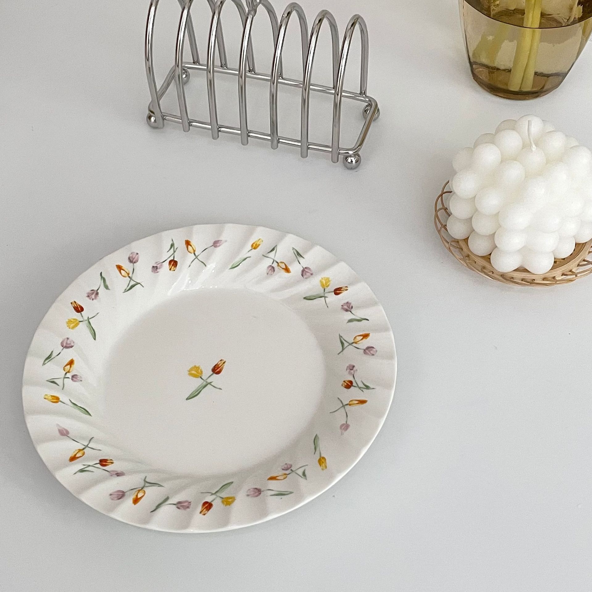 Đĩa gốm phong cách retro Pháp độc đáo lạ mắt
