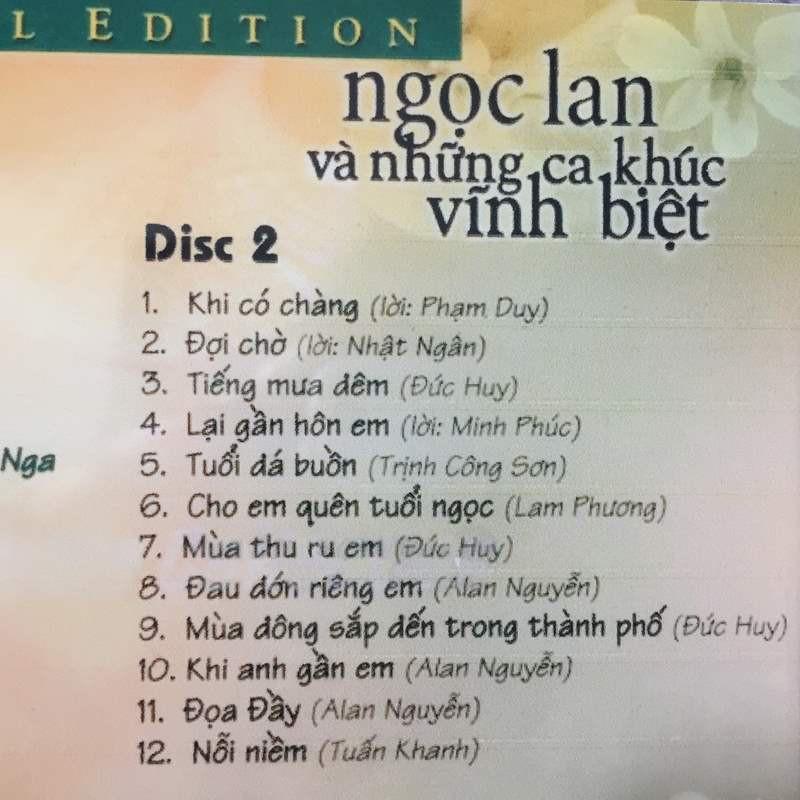 [HCM]Combo 3 CD Ngọc Lan