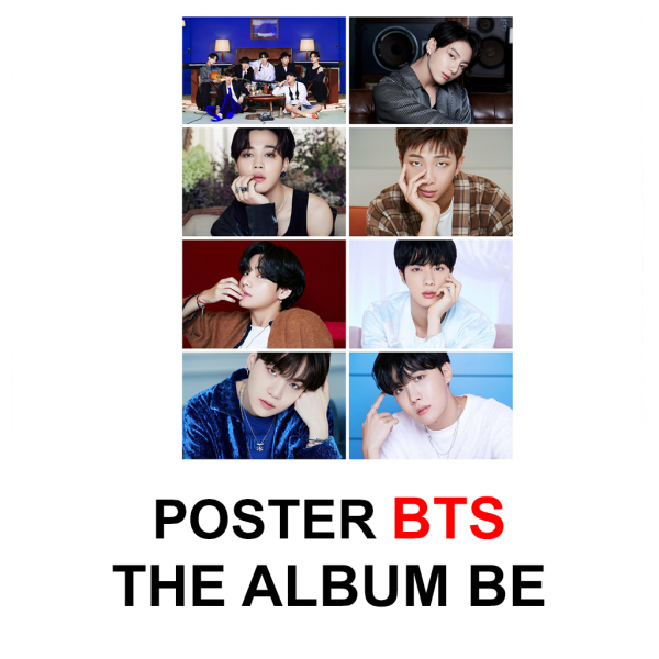 Poster BTS nhóm và thành viên - 1 xấp 8 tấm khổ a3